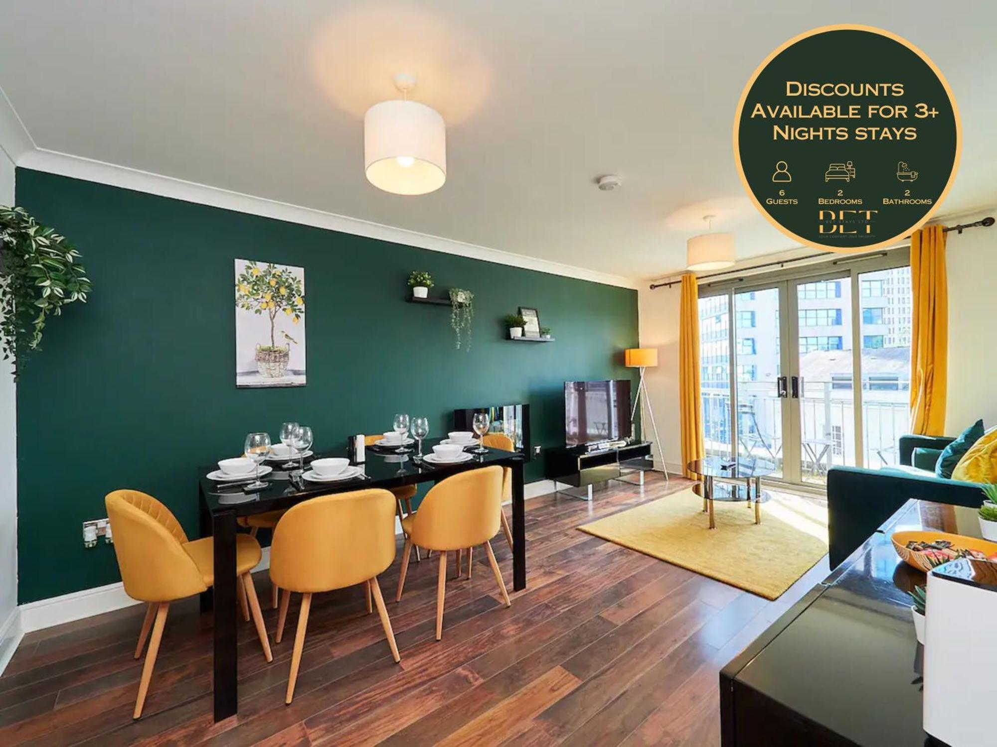 Emerald Suite - Two Story Duplex Apartment - Balcony - Contractors - Family - City Centre - Broadway Plaza - Five Ways - Sleeps 6 버밍엄 외부 사진